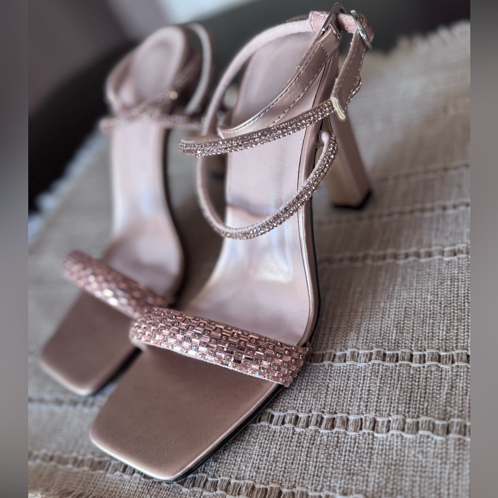 Elegant Pink Strappy Heels